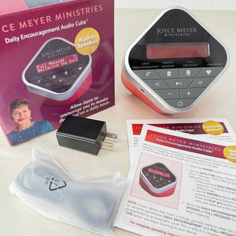 Joyce Meyer Ministries Daily Encouragement Audio Cube New Gift
